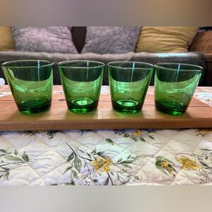 Emerald Green Kaj Franck Iittala Drinking Glasses Made in Finland Set of 4
